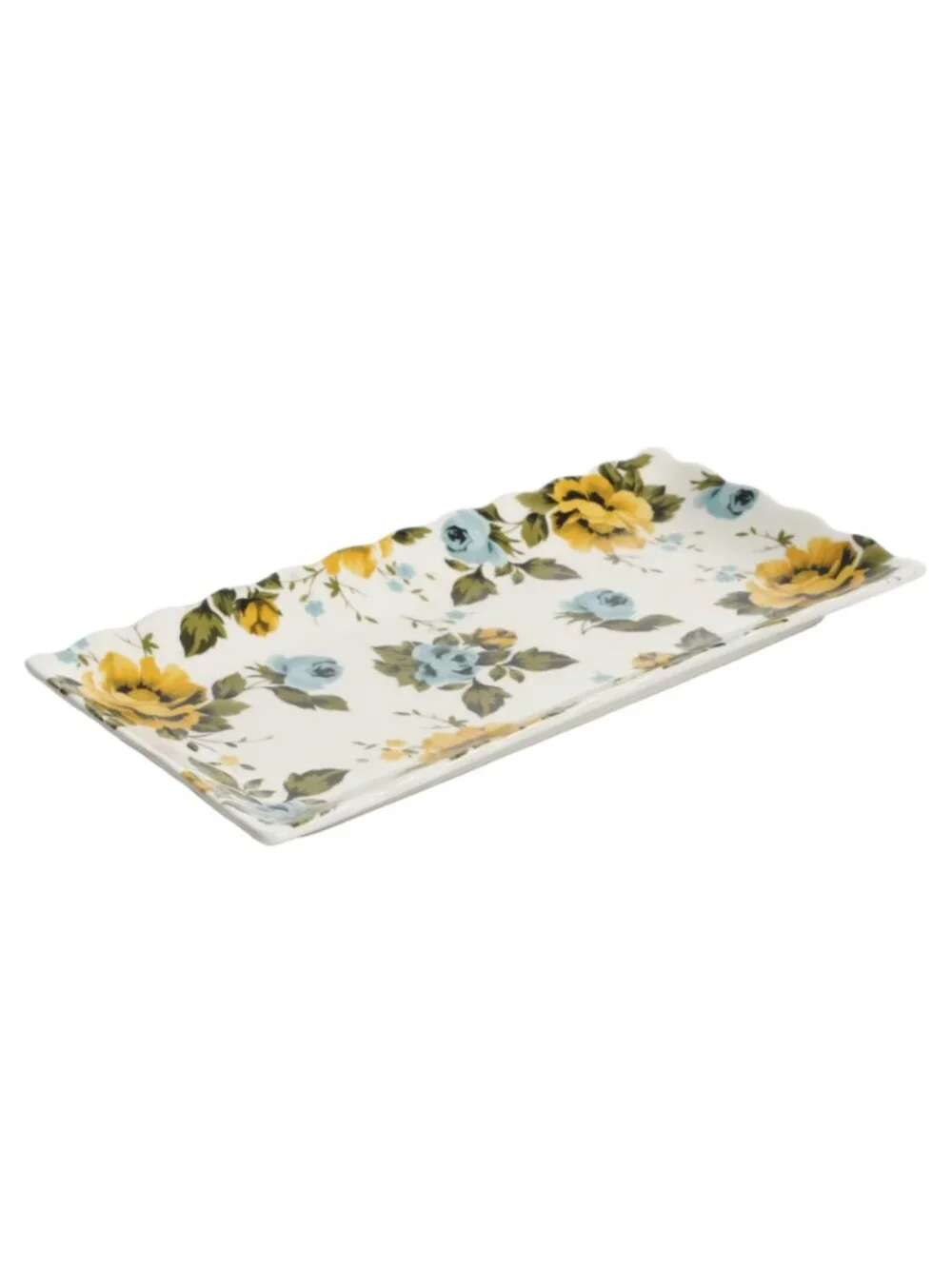 The Pioneer Woman Multicolor Floral Medley Decorative 3Piece Serving Platter Set
